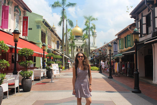 La Mezquita de Haji Lane en Singapur